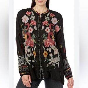 JOHNNY WAS DRAGON BLOUSE